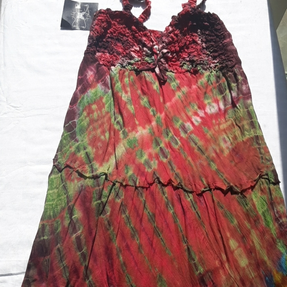 Multicolored Maxi Dress - Picture 3 of 4